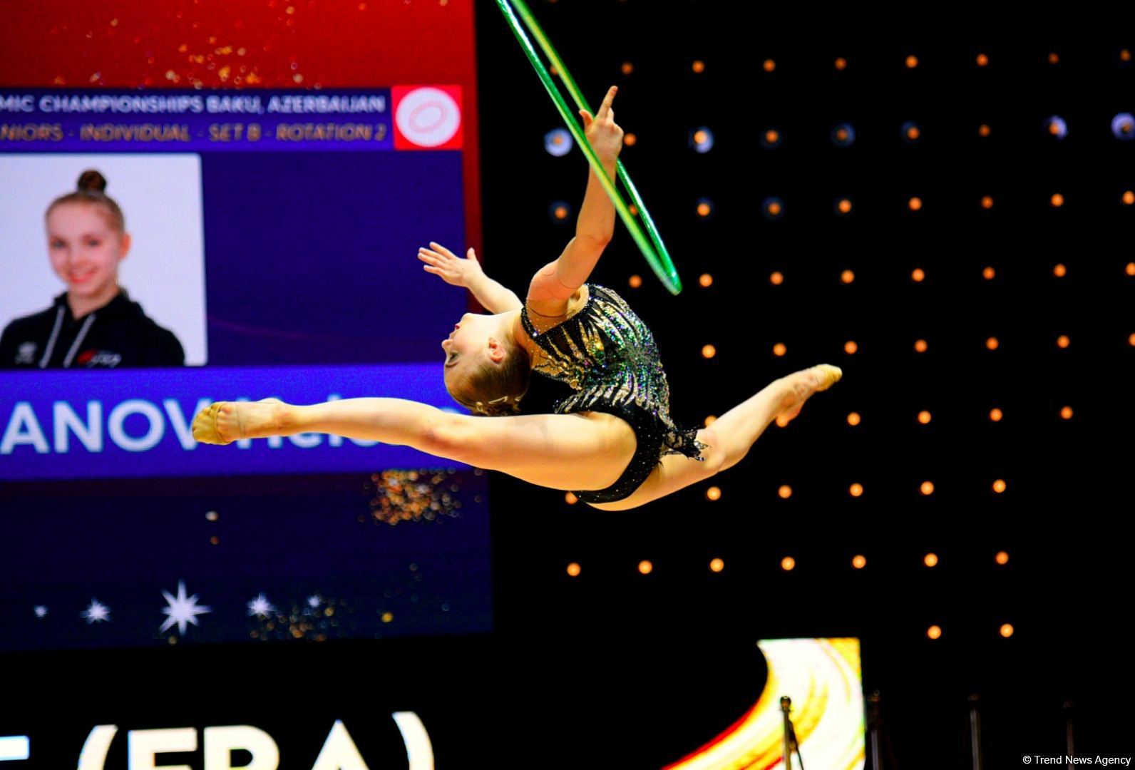 Bədii gimnastika üzrə Avropa çempionatının fərdi çoxnövçülük proqramı üzrə finalının ən gözəl anları (FOTO)