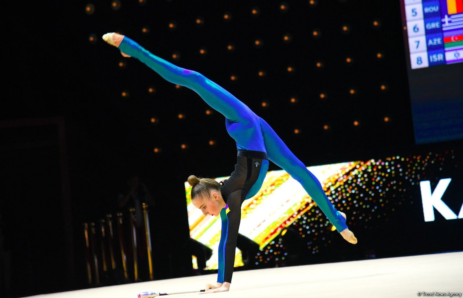 Bədii gimnastika üzrə Avropa çempionatının fərdi çoxnövçülük proqramı üzrə finalının ən gözəl anları (FOTO)