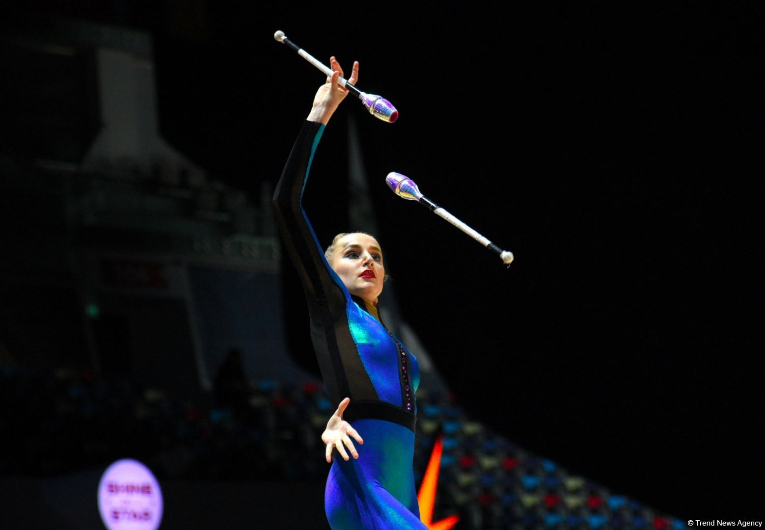 Bədii gimnastika üzrə Avropa çempionatının fərdi çoxnövçülük proqramı üzrə finalının ən gözəl anları (FOTO)