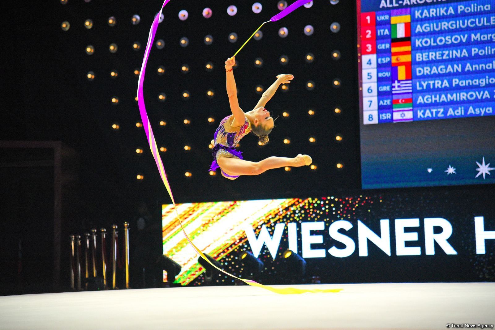 Bədii gimnastika üzrə Avropa çempionatının fərdi çoxnövçülük proqramı üzrə finalının ən gözəl anları (FOTO)