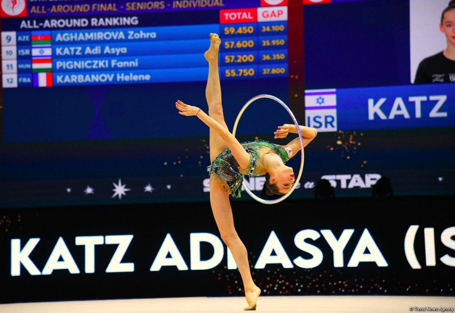 Bədii gimnastika üzrə Avropa çempionatının fərdi çoxnövçülük proqramı üzrə finalının ən gözəl anları (FOTO)