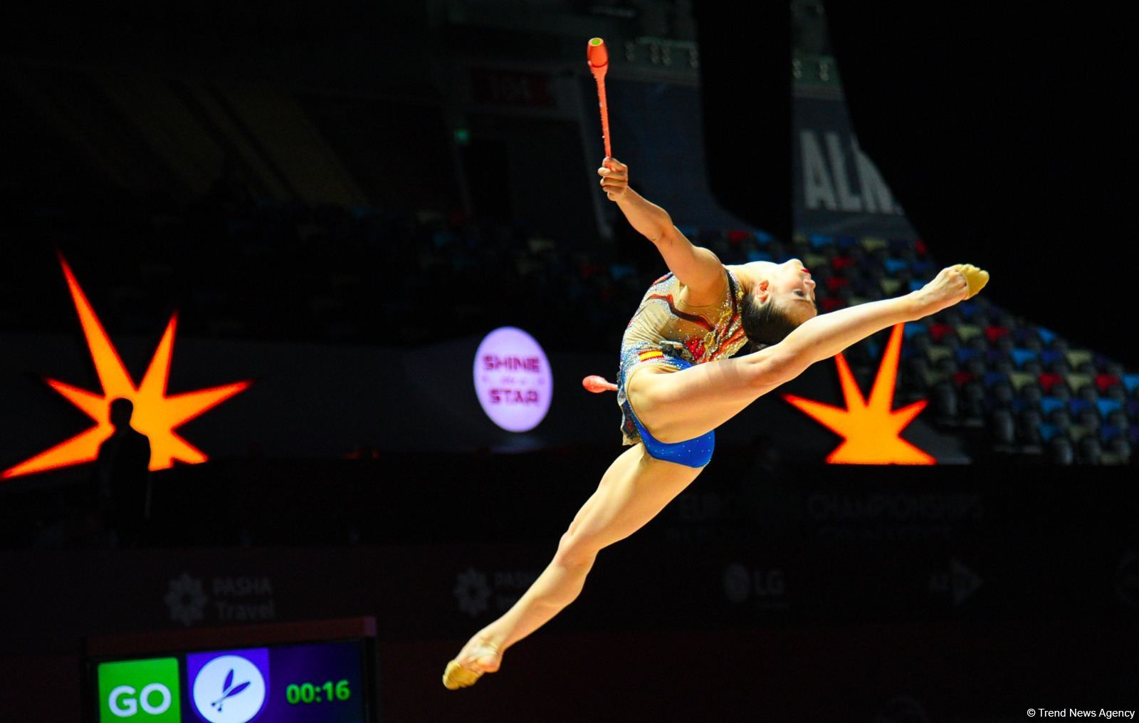 Bədii gimnastika üzrə Avropa çempionatının fərdi çoxnövçülük proqramı üzrə finalının ən gözəl anları (FOTO)