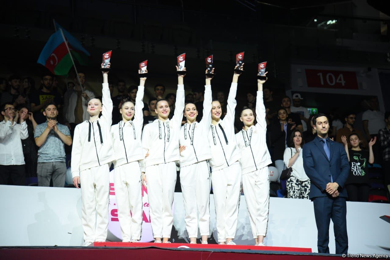 Qrup hərəkətləri üzrə komandalar arasında Avropa çempionatının qalibləri mükafatlandırılıb (FOTO)