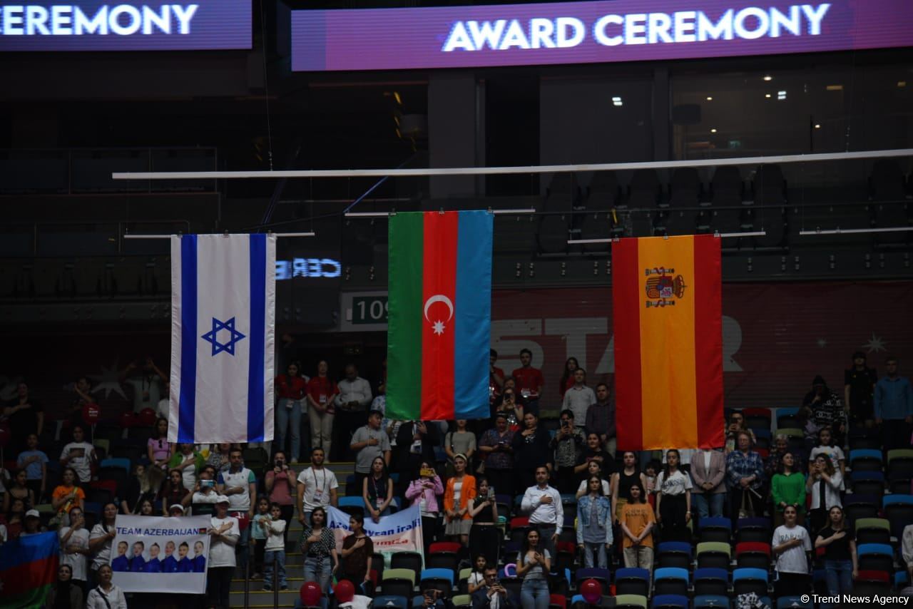 Qrup hərəkətləri üzrə komandalar arasında Avropa çempionatının qalibləri mükafatlandırılıb (FOTO)