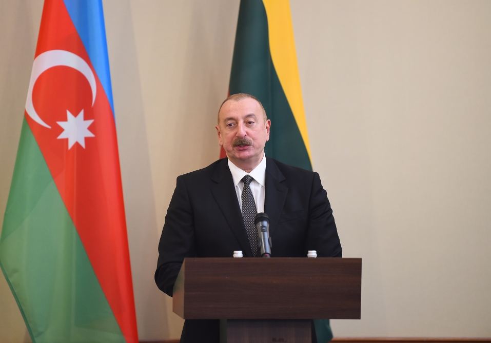 Prezident İlham Əliyev: Biz Azərbaycanın və Litvanın biznes subyektləri və sahibkarları arasında təmaslara böyük əhəmiyyət veririk