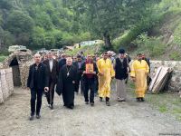 Azərbaycandakı xristian və yəhudi icmalarının rəhbərləri və üzvləri Xudavəng monastr kompleksini ziyarət ediblər (FOTO)