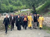 Azərbaycandakı xristian və yəhudi icmalarının rəhbərləri və üzvləri Xudavəng monastr kompleksini ziyarət ediblər (FOTO)