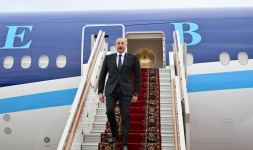 Prezident İlham Əliyev Rusiyaya işgüzar səfərə gəlib (FOTO/VİDEO)
