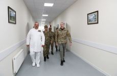 Prezident İlham Əliyev Kəlbəcərdə Hərbi hospitalın açılışında iştirak edib (YENİLƏNİB) (FOTO/VİDEO)