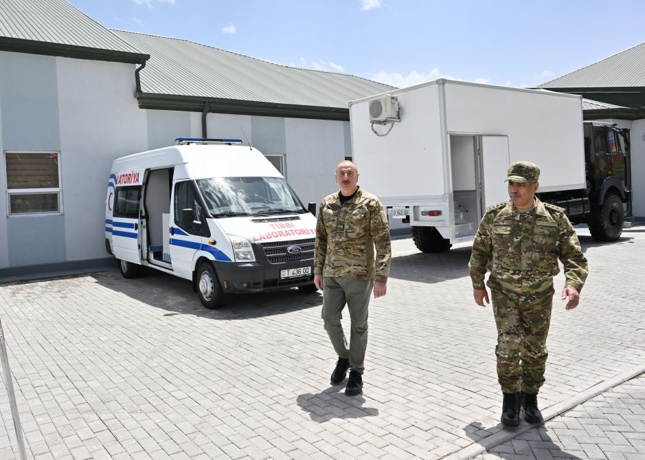 Prezident İlham Əliyev Kəlbəcərdə Hərbi hospitalın açılışında iştirak edib (YENİLƏNİB) (FOTO/VİDEO)