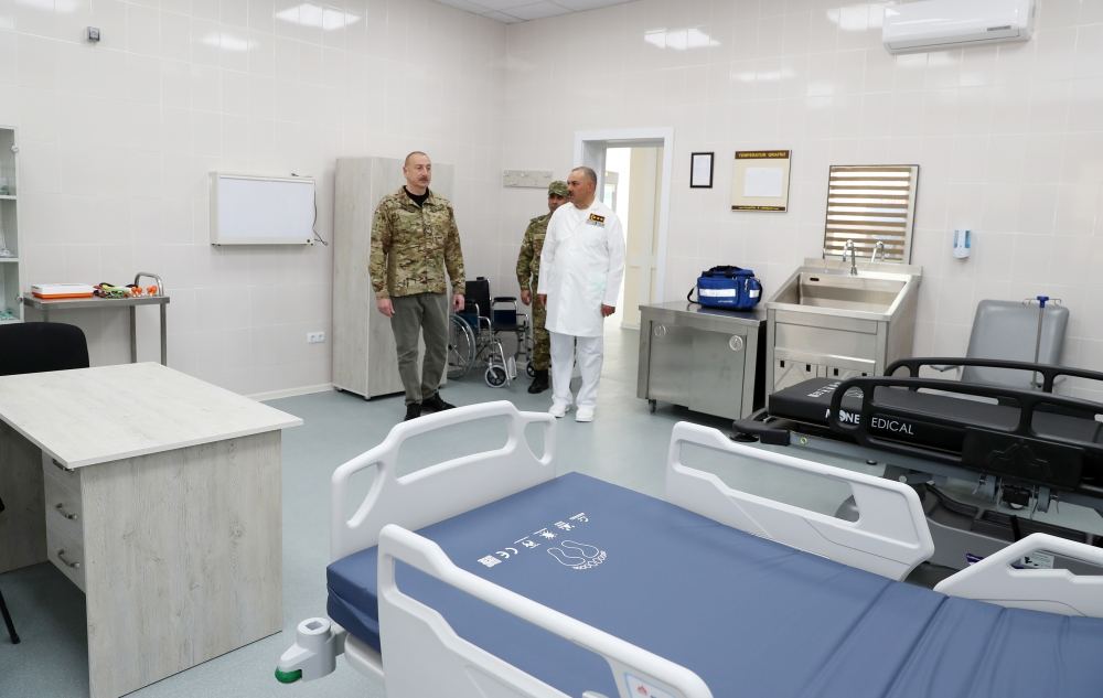 Prezident İlham Əliyev Kəlbəcərdə Hərbi hospitalın açılışında iştirak edib (YENİLƏNİB) (FOTO/VİDEO)