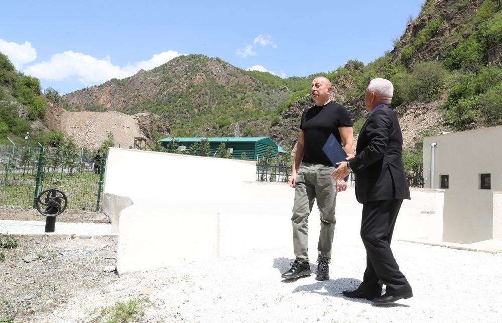 Prezident İlham Əliyev Kəlbəcər rayonunda “Meydan” Kiçik Su Elektrik Stansiyasının açılışını edib (YENİLƏNİB) (FOTO/VİDEO)