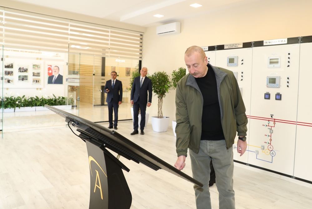 Prezident İlham Əliyev Laçın rayonunda “Qorçu” yarımstansiyasının açılışında iştirak edib (YENİLƏNİB) (FOTO/VİDEO)
