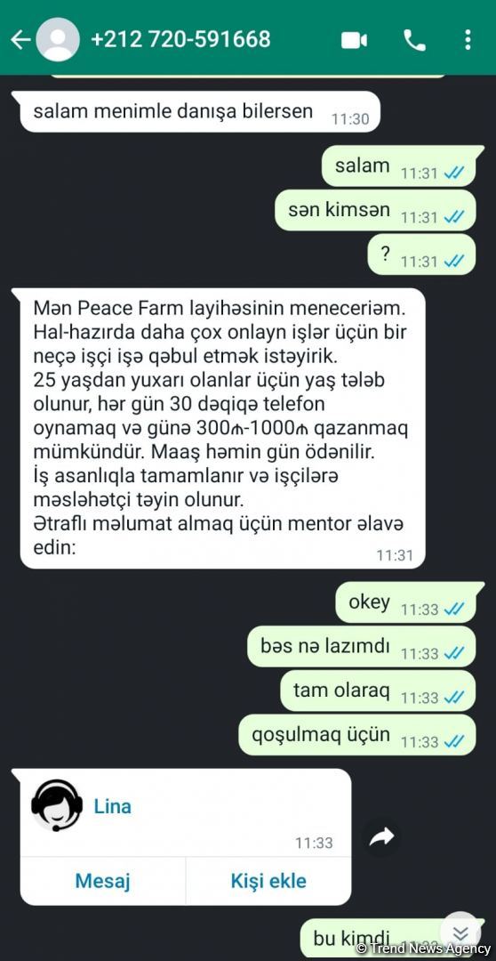 Sosial şəbəkələrdə saxta iş elanları paylaşılır – DİQQƏTLİ OLUN