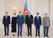 Prezident İlham Əliyev Qazaxıstanın yeni təyin olunan səfirinin etimadnaməsini qəbul edib (FOTO/VİDEO)