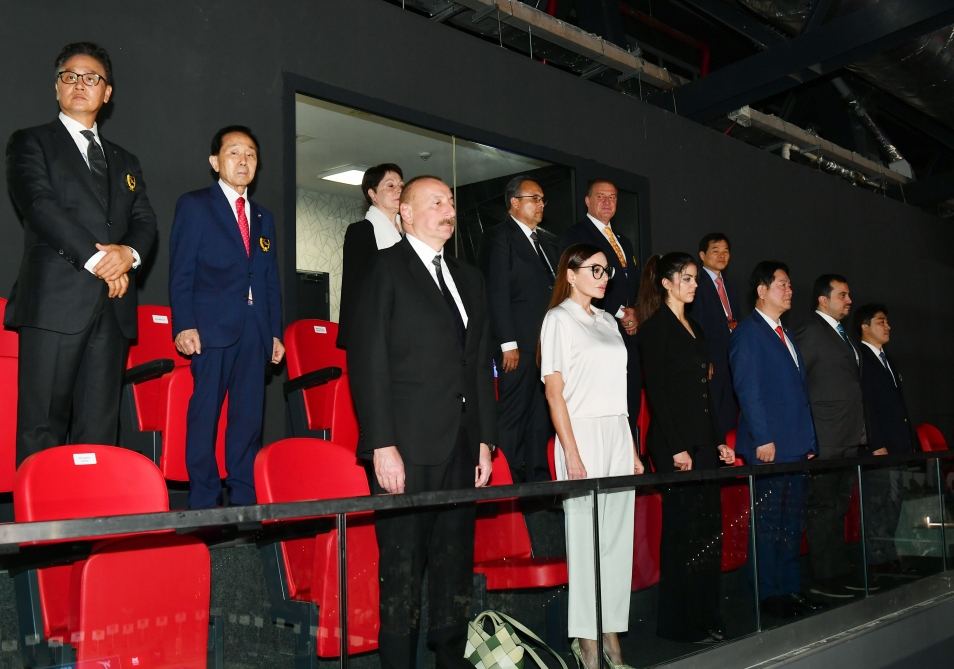 Prezident İlham Əliyev və Birinci xanım Mehriban Əliyeva Bakıda taekvondo üzrə 26-cı dünya çempionatının açılış mərasimində iştirak ediblər (YENİLƏNİB) (FOTO/VİDEO)