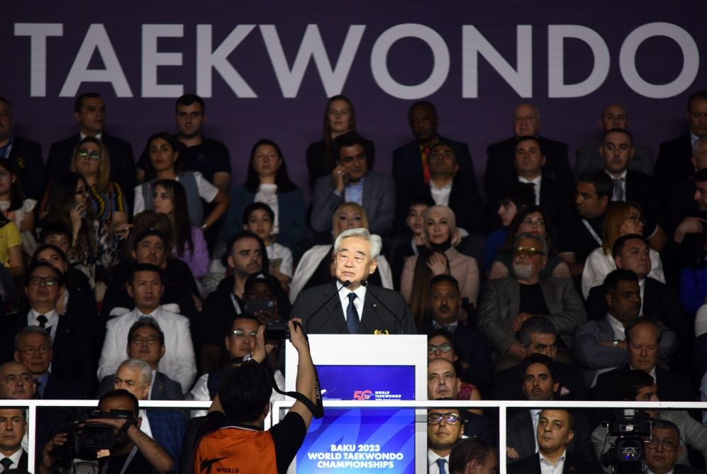 Prezident İlham Əliyev və Birinci xanım Mehriban Əliyeva Bakıda taekvondo üzrə 26-cı dünya çempionatının açılış mərasimində iştirak ediblər (YENİLƏNİB) (FOTO/VİDEO)