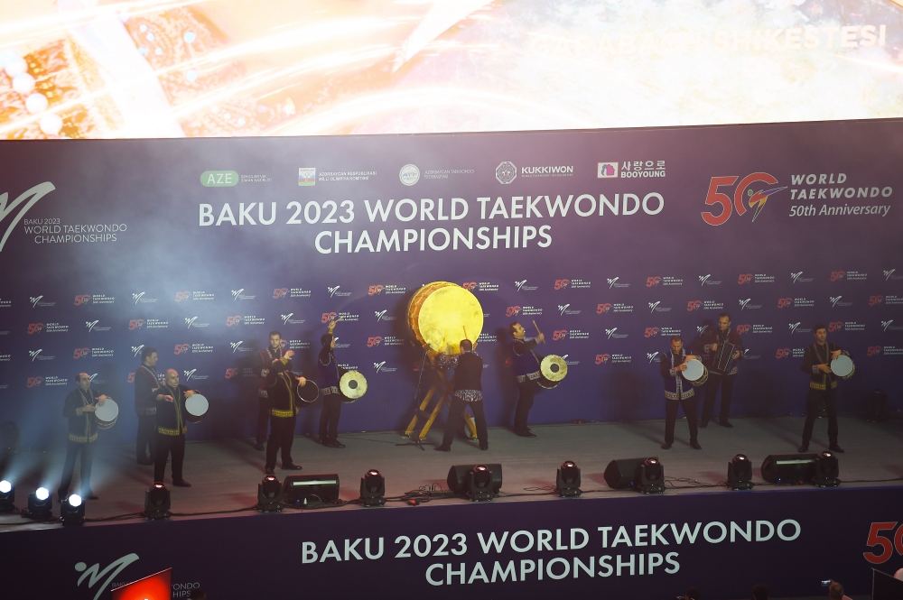 Prezident İlham Əliyev və Birinci xanım Mehriban Əliyeva Bakıda taekvondo üzrə 26-cı dünya çempionatının açılış mərasimində iştirak ediblər (YENİLƏNİB) (FOTO/VİDEO)