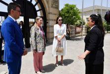 Birinci xanım Mehriban Əliyeva və İsrail Dövlətinin birinci xanımı Mixal Hersoq  Qala Arxeoloji-Etnoqrafik Muzey Kompleksində olublar (FOTO/VİDEO)