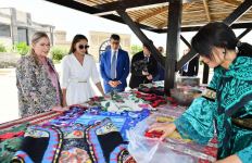 Birinci xanım Mehriban Əliyeva və İsrail Dövlətinin birinci xanımı Mixal Hersoq  Qala Arxeoloji-Etnoqrafik Muzey Kompleksində olublar (FOTO/VİDEO)