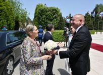 İsrail Prezidenti İsxak Hersoqun rəsmi qarşılanma mərasimi olub (FOTO)