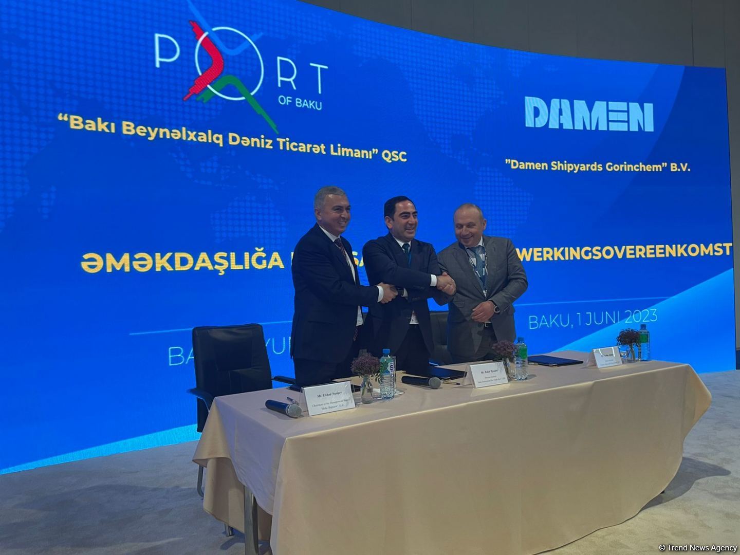 Azərbaycan və Niderland arasında gəmilərin inşasına dair memorandum imzalanıb (FOTO)