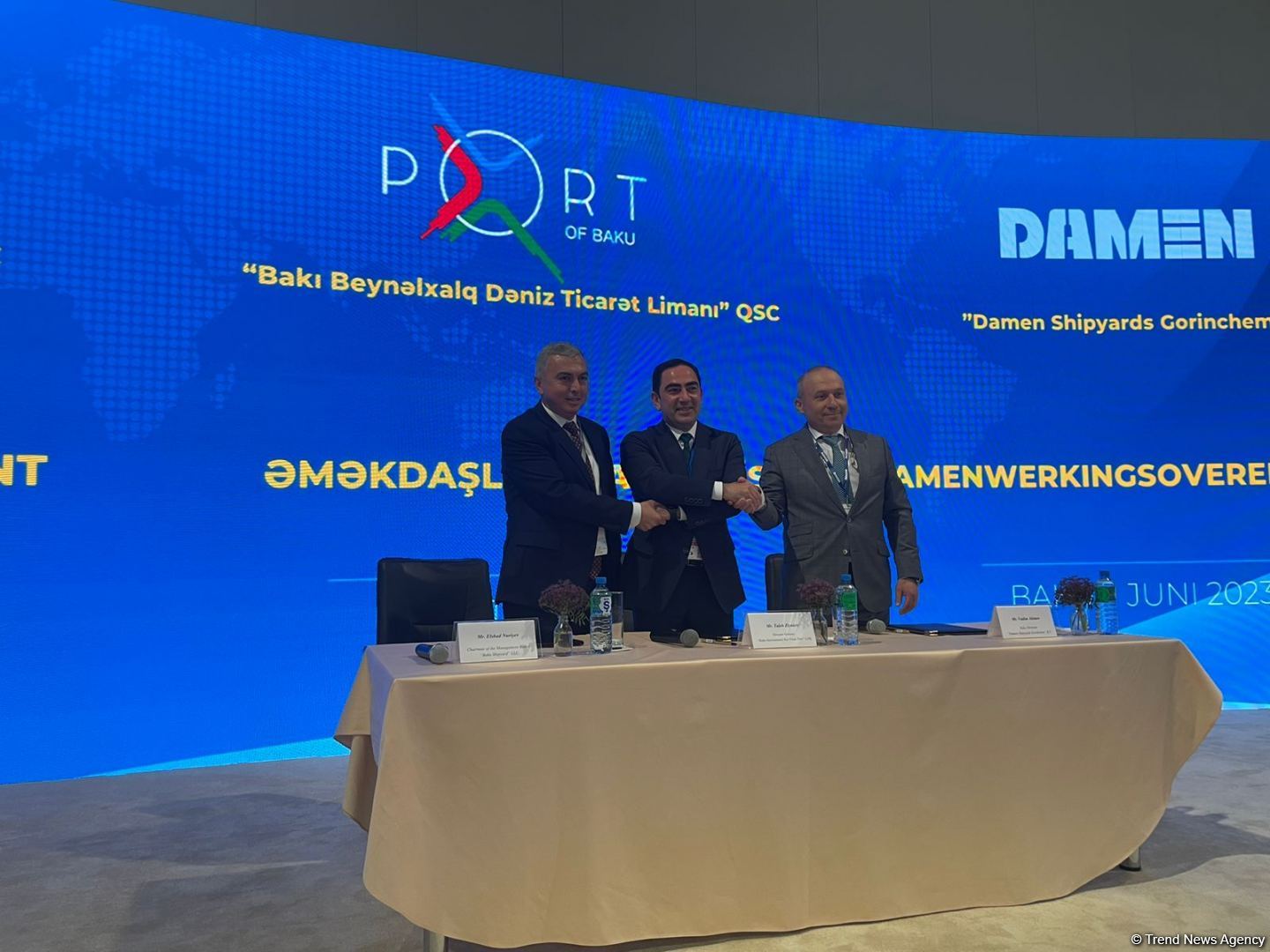 Azərbaycan və Niderland arasında gəmilərin inşasına dair memorandum imzalanıb (FOTO)