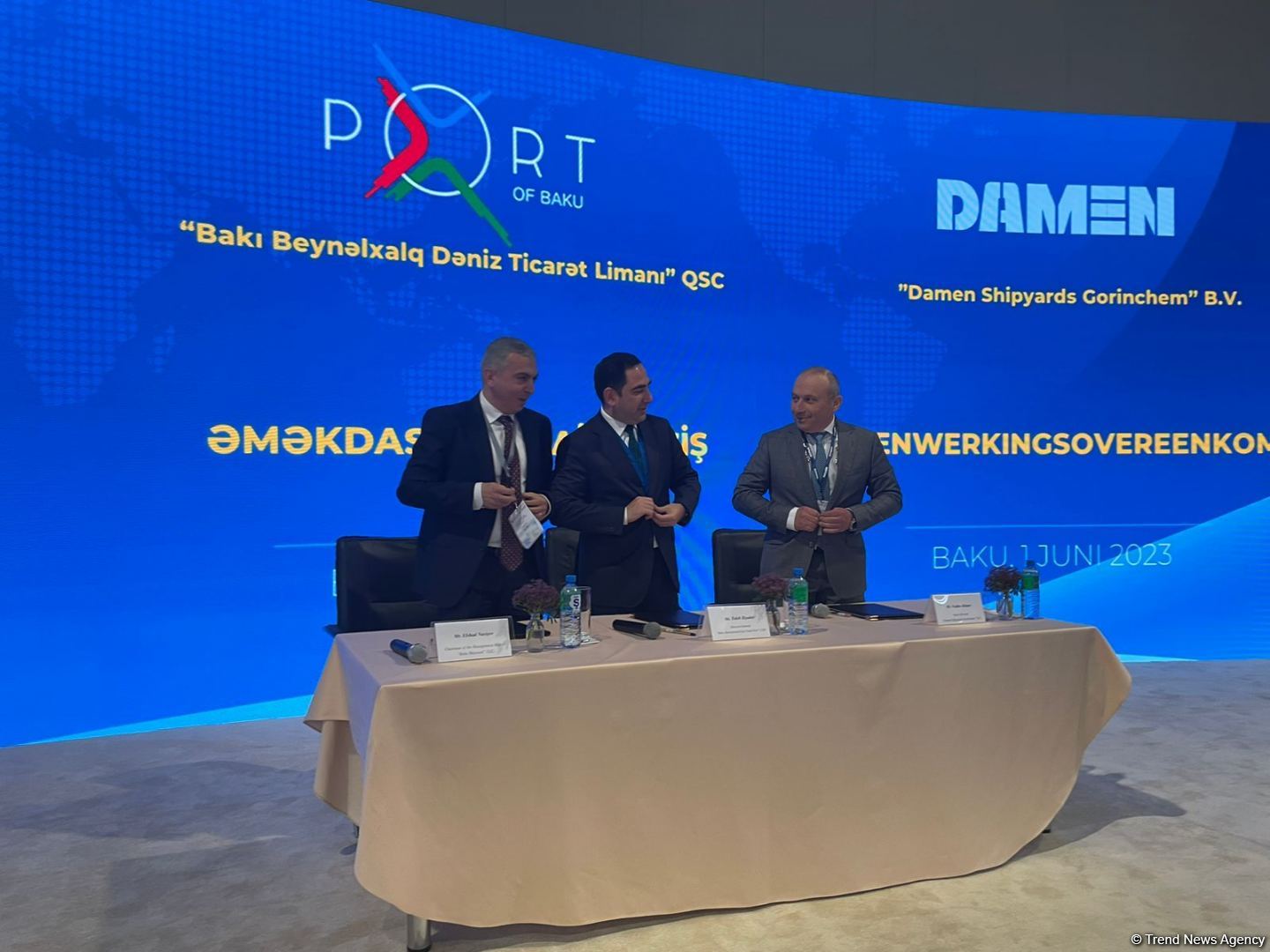 Azərbaycan və Niderland arasında gəmilərin inşasına dair memorandum imzalanıb (FOTO)