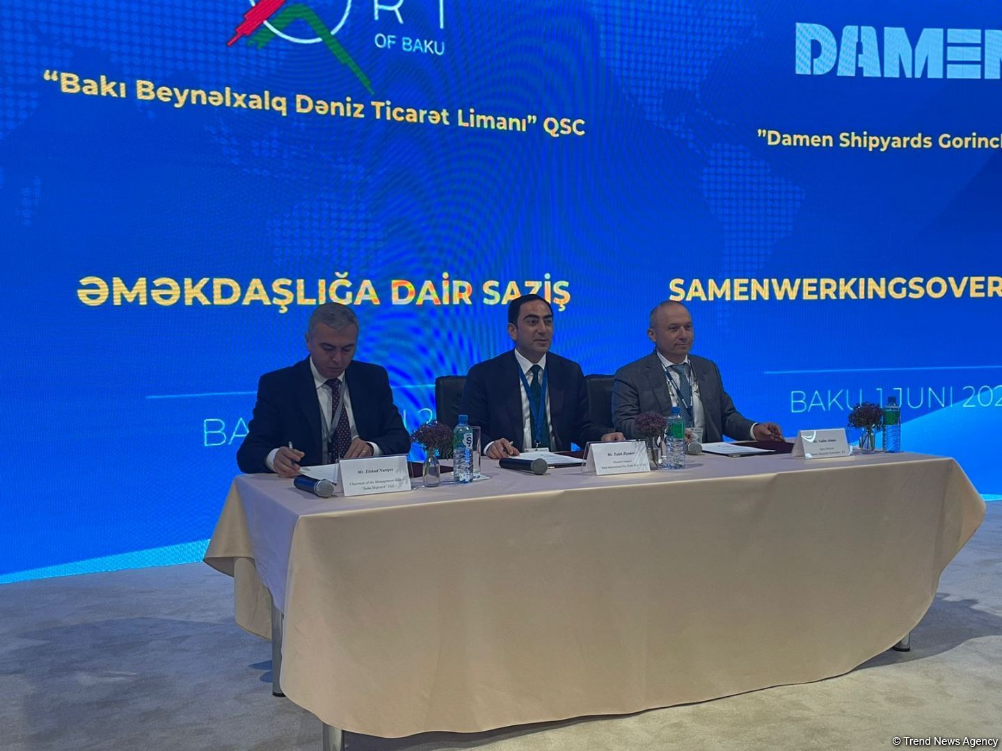 Azərbaycan və Niderland arasında gəmilərin inşasına dair memorandum imzalanıb (FOTO)