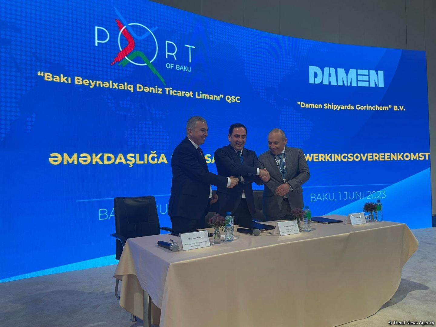 Azərbaycan və Niderland arasında gəmilərin inşasına dair memorandum imzalanıb (FOTO)
