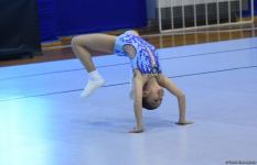 Aerobika gimnastikası üzrə Azərbaycan birinciliyi və Bakı çempionatı başlayıb (FOTO)