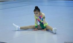 Aerobika gimnastikası üzrə Azərbaycan birinciliyi və Bakı çempionatı başlayıb (FOTO)