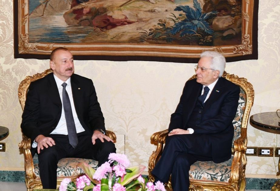 Prezident İlham Əliyev: Biz dost ölkə və etibarlı strateji tərəfdaşımız olan İtaliya ilə əlaqələrimizin genişlənməsinə xüsusi əhəmiyyət veririk