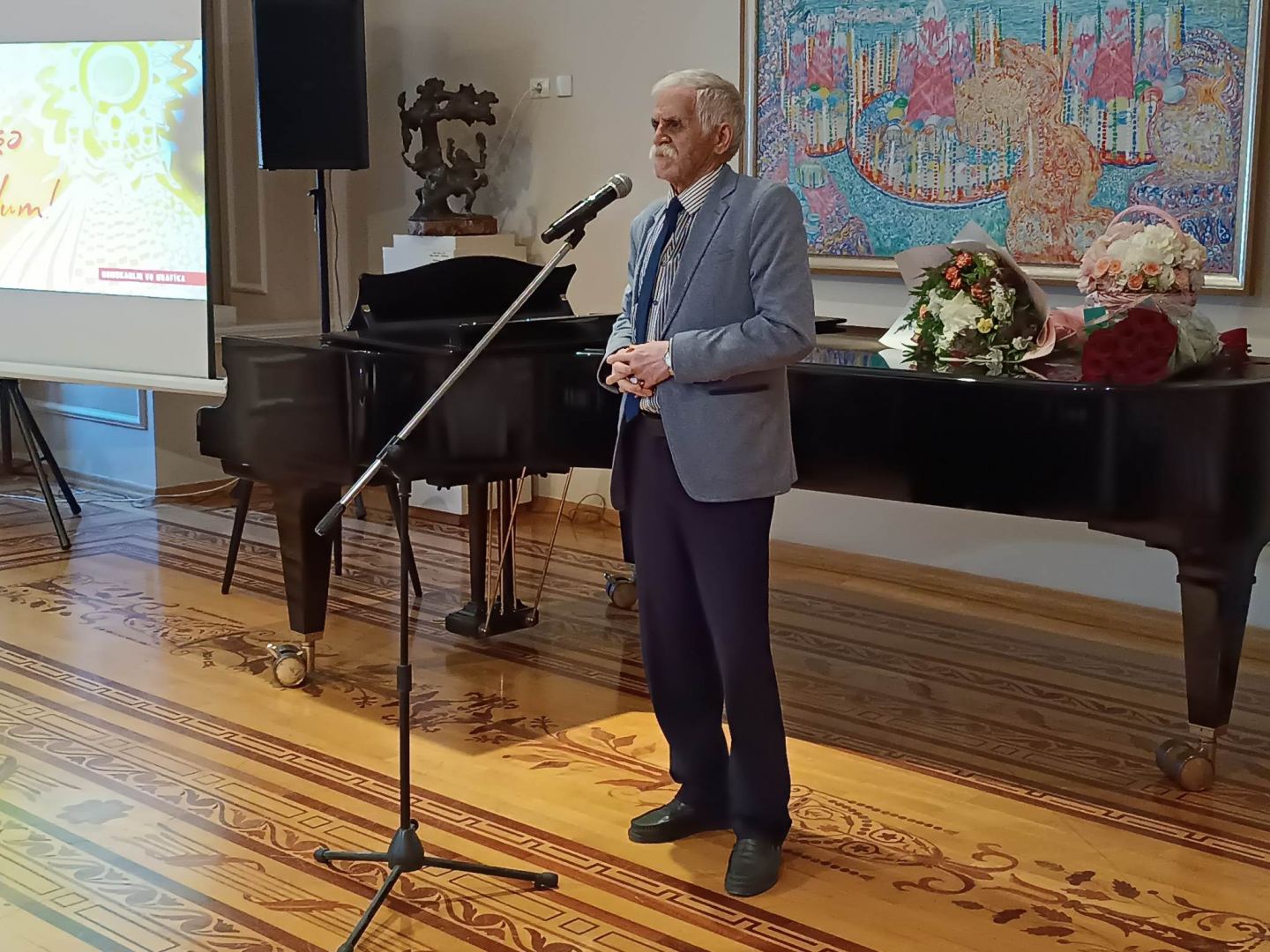 Gənc rəssamların “Qoy həmişə mən olum!” adlı sərgisinin ekspozisiyasının açılışı olub (FOTO)