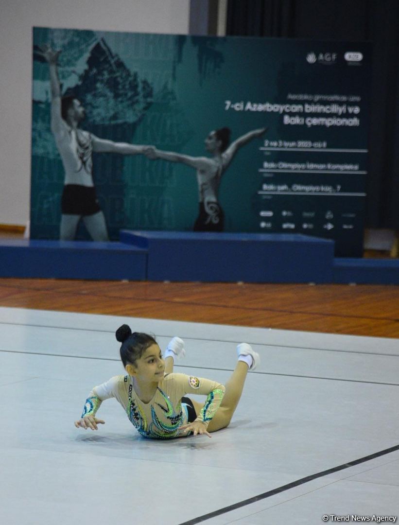 Aerobika gimnastikası üzrə Azərbaycan birinciliyi və Bakı çempionatı başlayıb (FOTO)