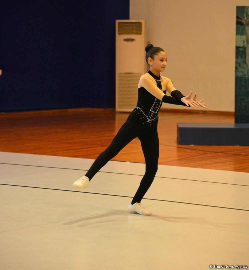 Aerobika gimnastikası üzrə Azərbaycan birinciliyi və Bakı çempionatı başlayıb (FOTO)