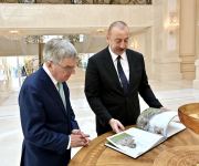 Prezident İlham Əliyev Beynəlxalq Olimpiya Komitəsinin Prezidentini qəbul edib (YENİLƏNİB) (FOTO/VİDEO)