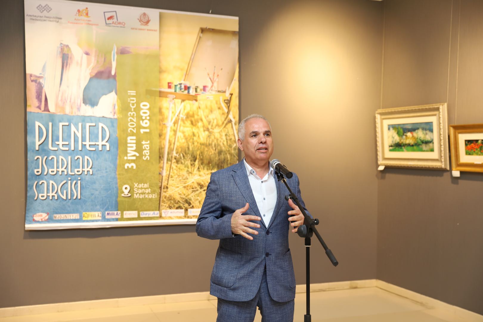 “Plener əsərlər sərgisi” Xətai Sənət Mərkəzində keçirildi (FOTO)