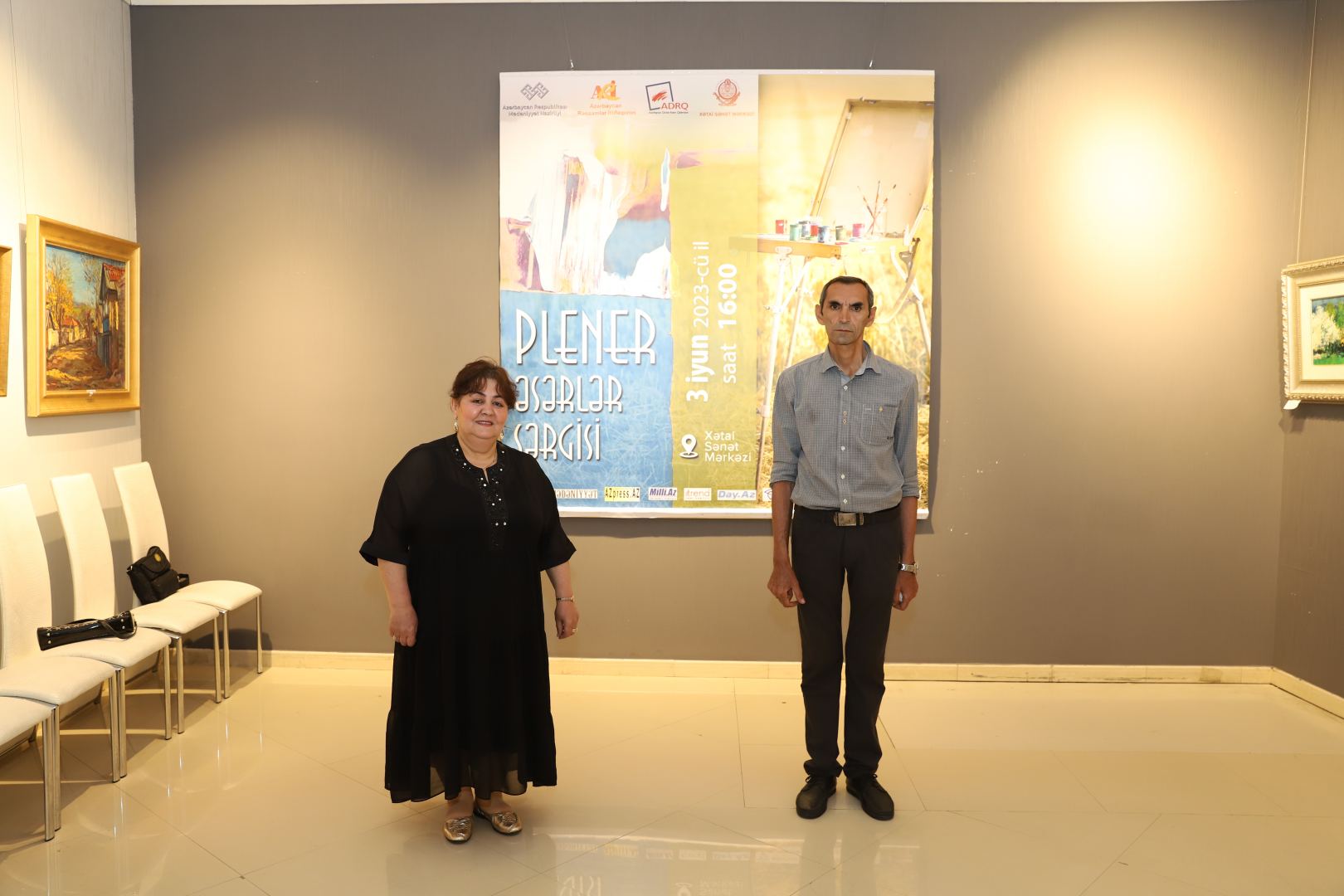 “Plener əsərlər sərgisi” Xətai Sənət Mərkəzində keçirildi (FOTO)