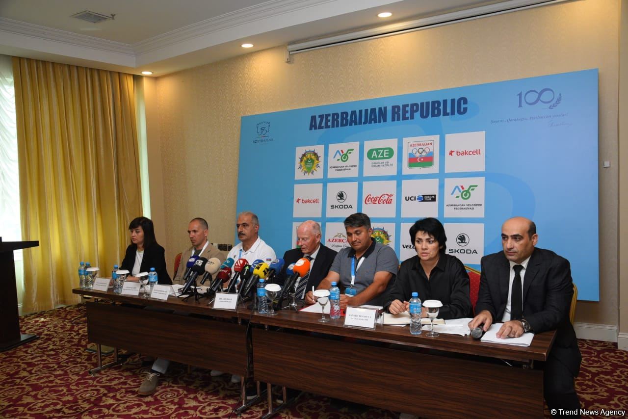 "Əziz Şuşa” beynəlxalq velosiped yarışı ilə bağlı mətbuat konfransı keçirilib (FOTO)