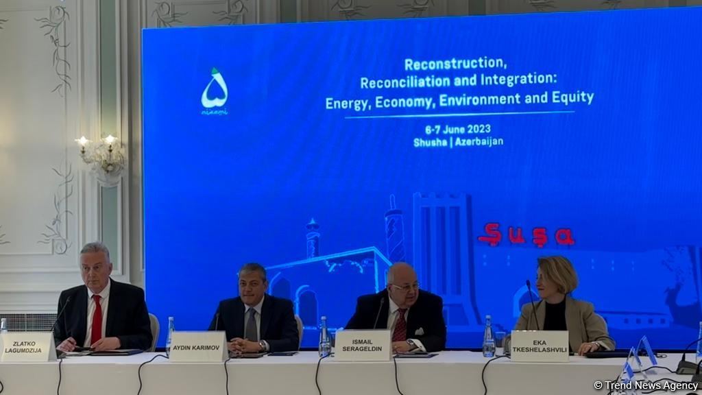 Şuşada enerji, iqtisadiyyat, ətraf mühit mövzusunda beynəlxalq tədbir keçirilir (FOTO)