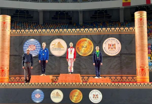 Azərbaycanlı gimnastlar Misirdə keçirilən beynəlxalq turnirdə medallar qazanıblar ( FOTO)