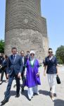 Azərbaycanın və Türkiyənin birinci xanımları İçərişəhərdə olublar (FOTO/VİDEO)