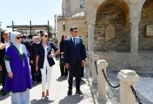 Azərbaycanın və Türkiyənin birinci xanımları İçərişəhərdə olublar (FOTO/VİDEO)
