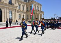Türkiyə Prezidenti Rəcəb Tayyib Ərdoğanın rəsmi qarşılanma mərasimi olub (YENİLƏNİB) (FOTO/VİDEO)