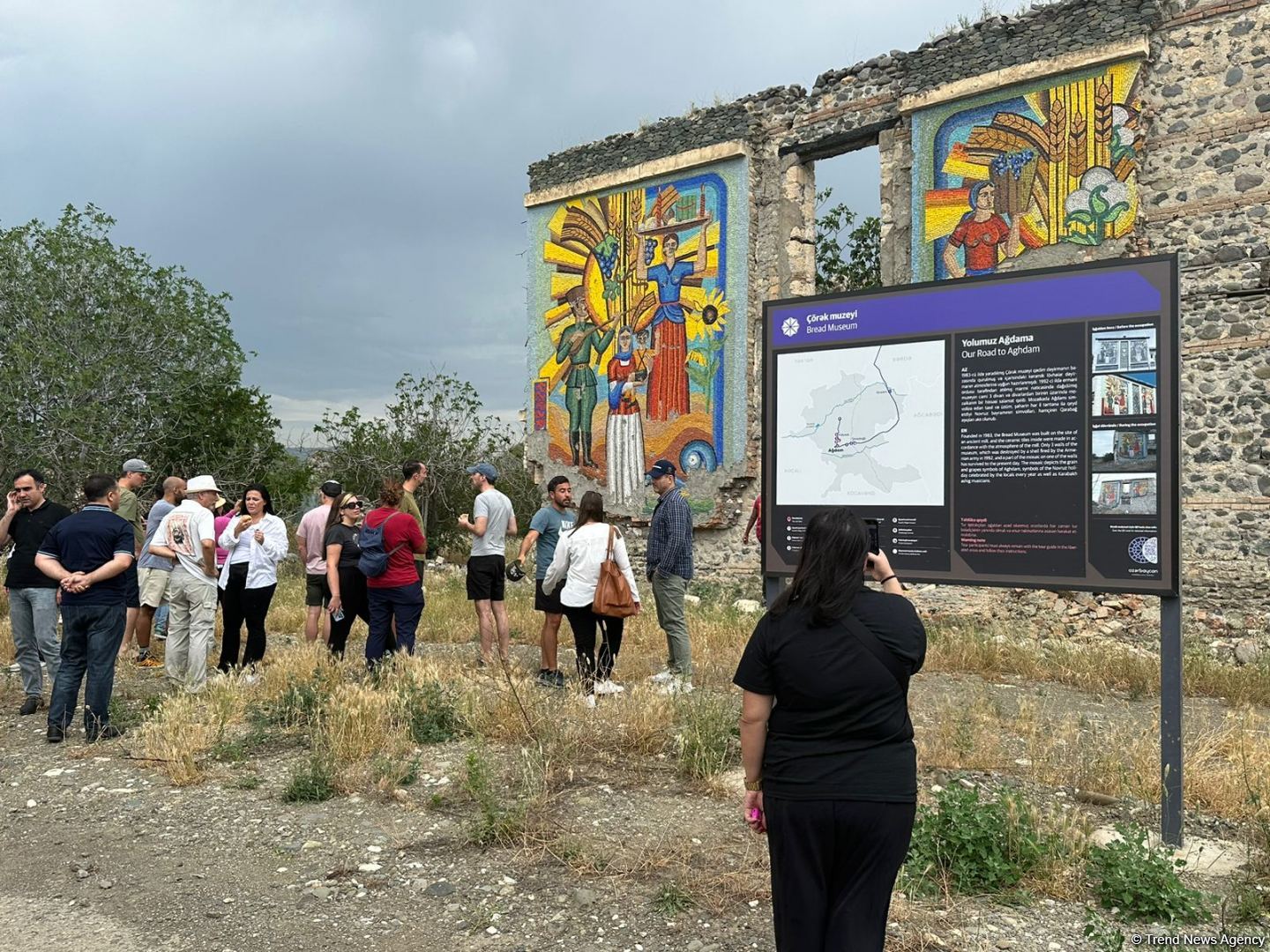 Xarici səyyahların Ağdama səfəri başa çatıb (FOTO)
