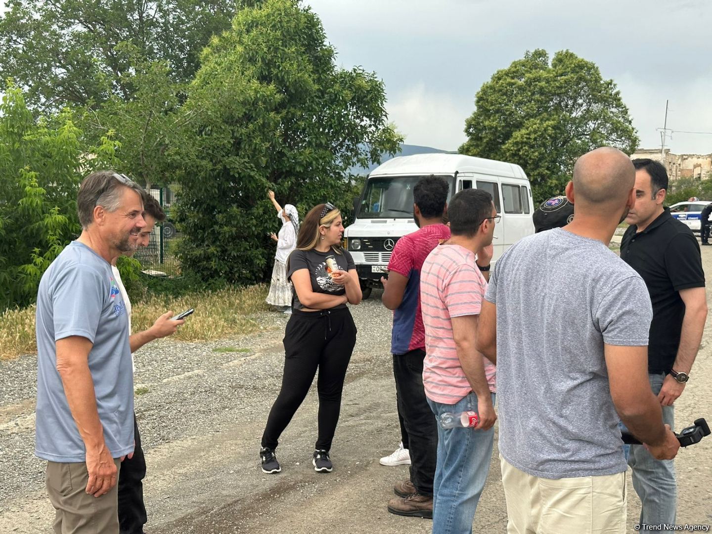 Xarici səyyahların Ağdama səfəri başa çatıb (FOTO)