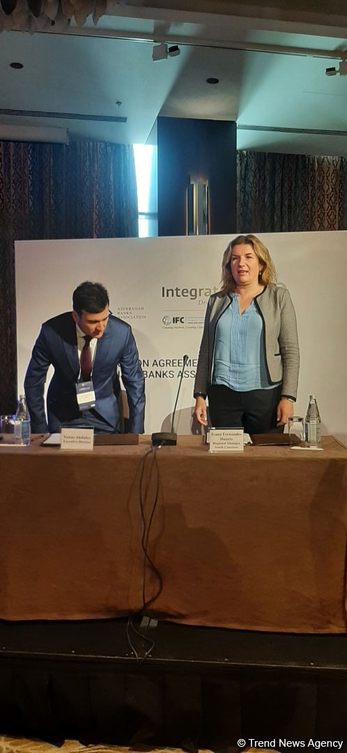 Azərbaycan Banklar Assosiasiyası ilə Beynəlxalq Maliyyə Korporasiyası arasında sənəd imzalanıb (FOTO)