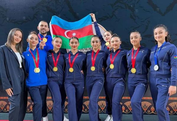 Gimnastlarımız beynəlxalq turnirdə qızıl medal qazanıblar (FOTO)