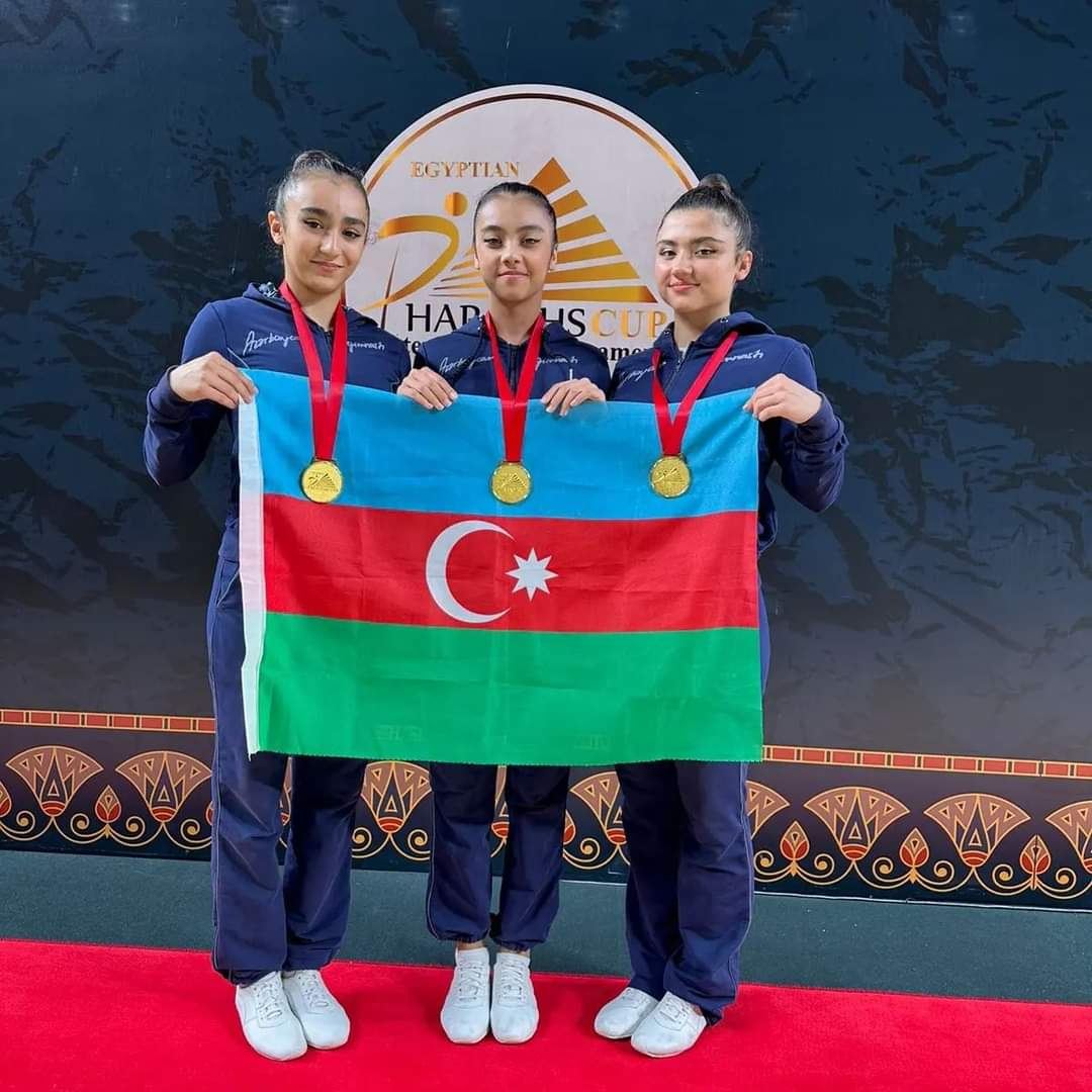 Gimnastlarımız beynəlxalq turnirdə qızıl medal qazanıblar (FOTO)